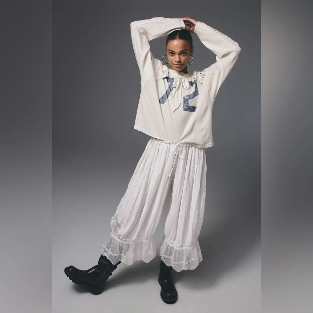 Free people Forever Young Bloomer Pants white alyssum - Picture 11 of 11